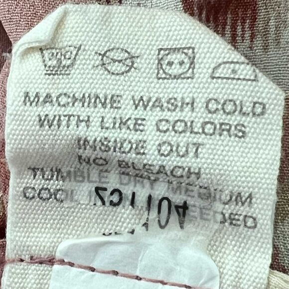 Fossil Mauve Pink Print Babydoll Dress, M - Picture 8 of 8